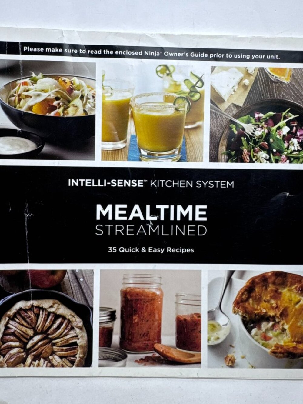 Ninja Intelli-Sense Kitchen System Mealtime Streamlined Recipe Book 35 Recipes